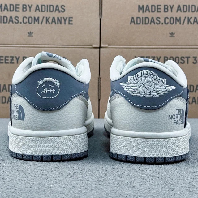 AJ1 Low The North Face Grey