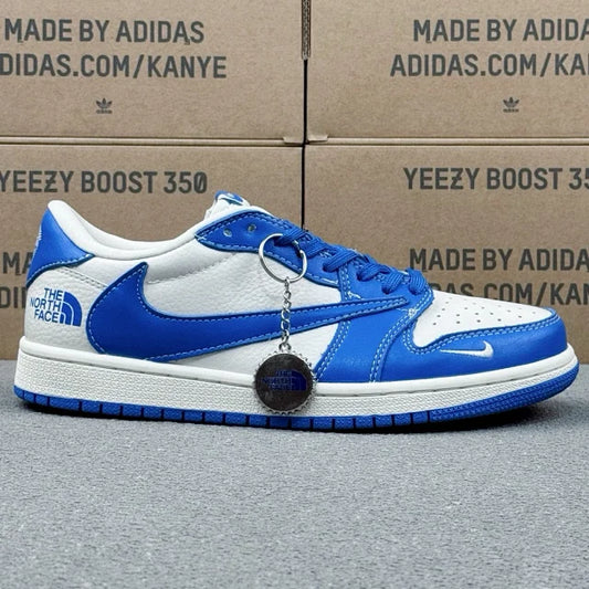 AJ1 Low X The North Face Blue