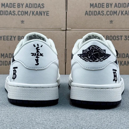 AJ1 Low Burberry White on Black