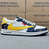 AJ1 Low X LV Blue White And Yellow