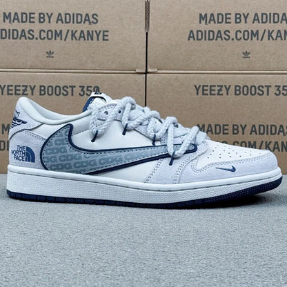 AJ1 Low The North Face Grey