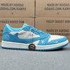 AJ1 Low x LV xTravis Scott x Fragment Design White And Blue
