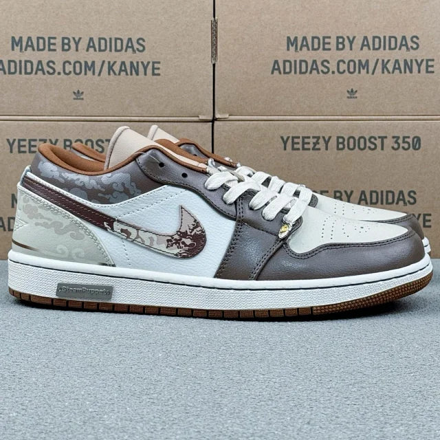 AJ1 Low White and Brown