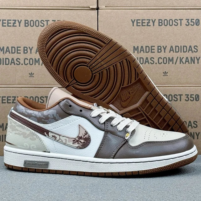 AJ1 Low White and Brown