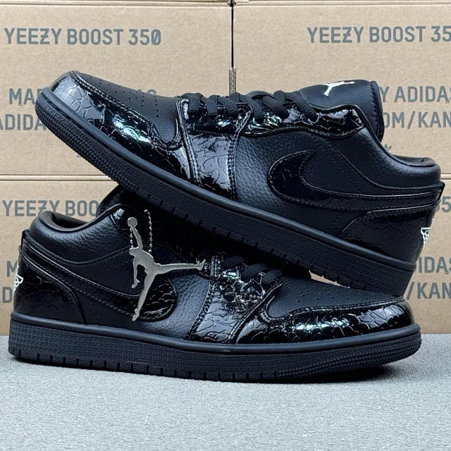 AJ1 Low SE Black Croc