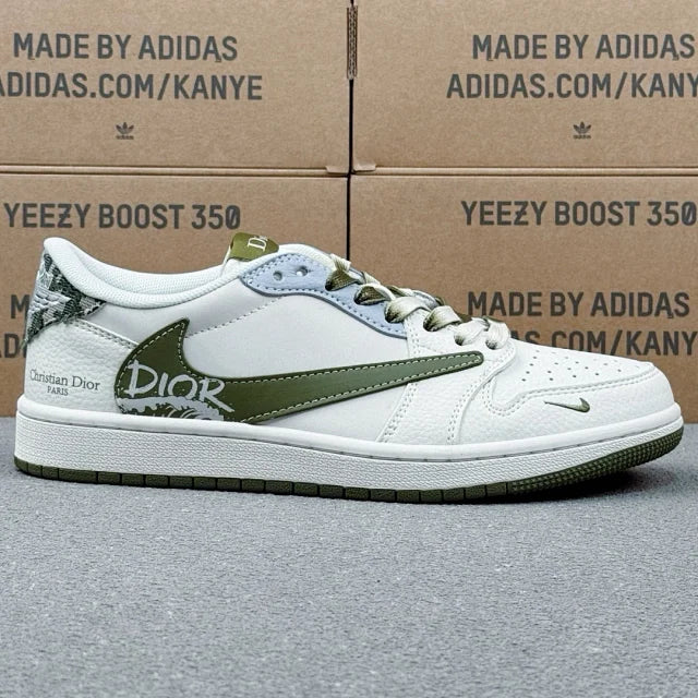 AJ1 Low x Dior White And Green