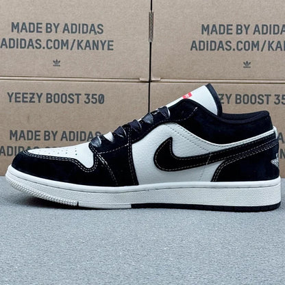 AJ1 Low Black and white Supreme