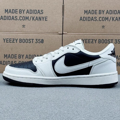 AJ1 Low Burberry White on Black