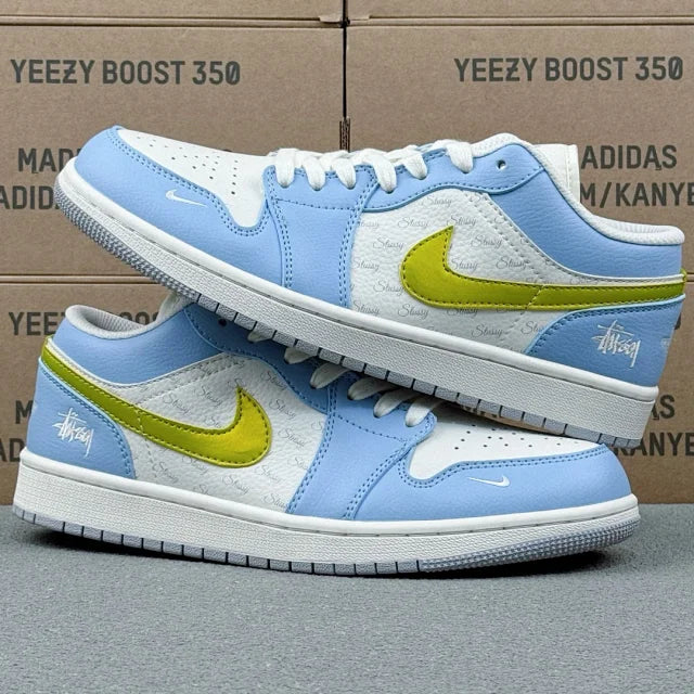AJ1 Low x Stussy Blue