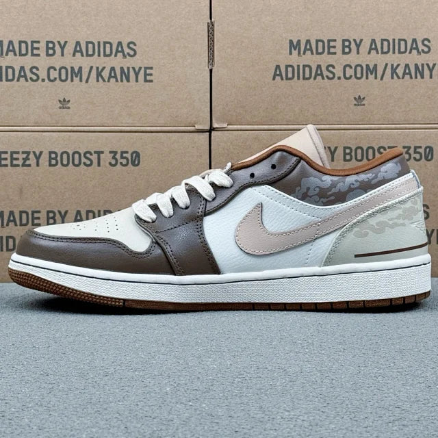 AJ1 Low White and Brown