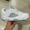 AJ 5  Low White Wolf Grey