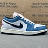 AJ1 Low White/University Blue/Black
