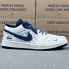 AJ1 Low x Stussy Blue and White