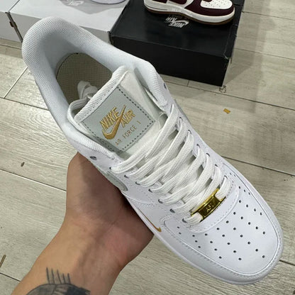 AF1 White Grey Gold