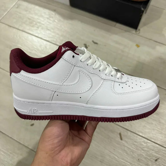 AF1 White/Dark Beetroot