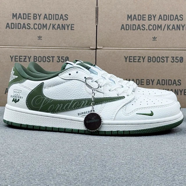 AJ1 Low Green Burberry