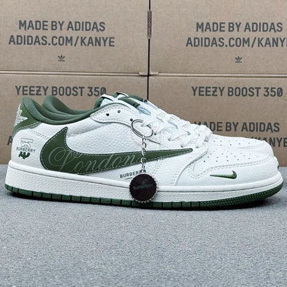 AJ1 Low Green Burberry