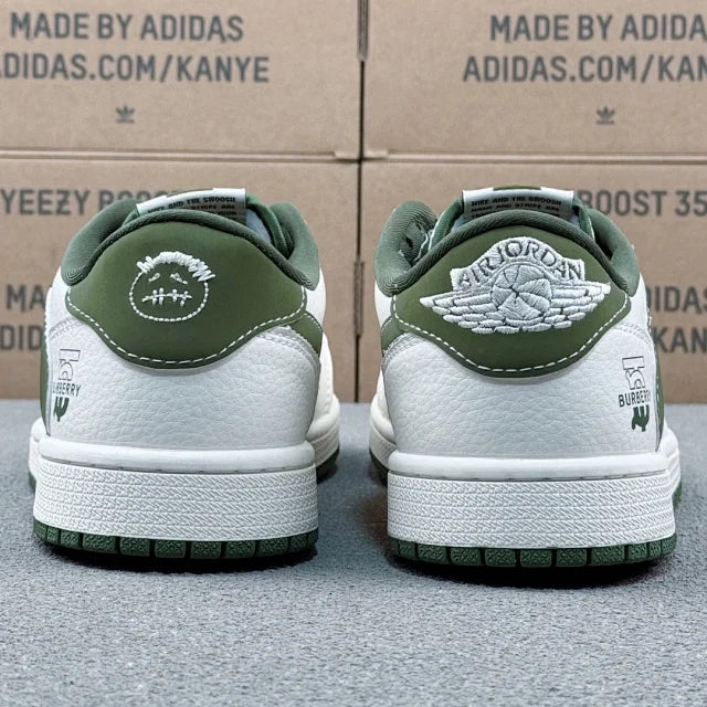 AJ1 Low Green Burberry