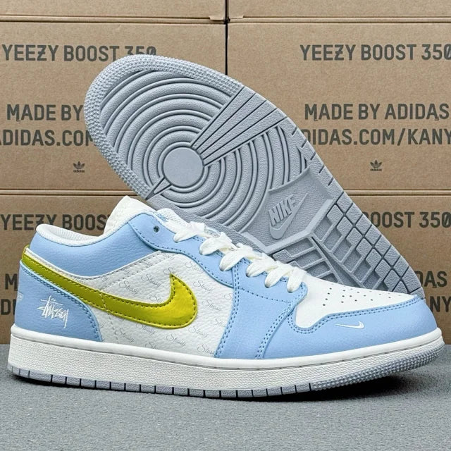 AJ1 Low x Stussy Blue