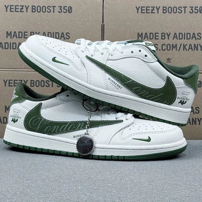 AJ1 Low Green Burberry