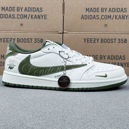AJ1 Low Green Burberry