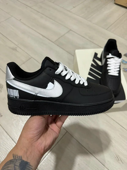 AF1 Black Metallic Silver