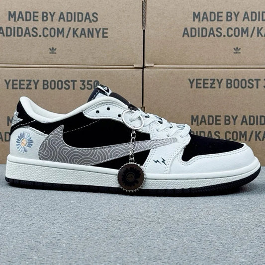 AJ1 Low Black White