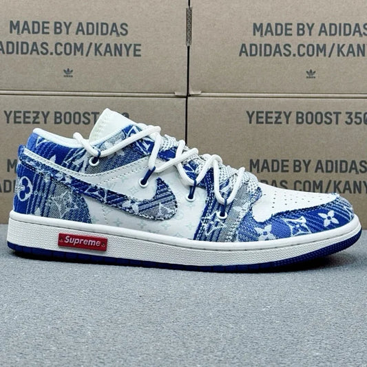 AJ1 Low x LV x Supreme