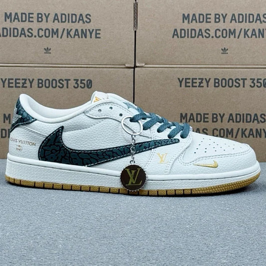 AJ1 Low x Lv White Yellow