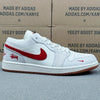 AJ1 Low x Stussy Red And White