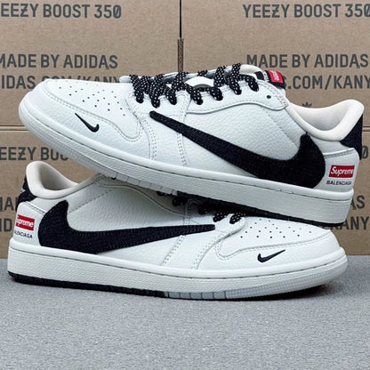 AJ1 Low White And Black