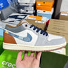 AJ1 Low Phantom Repaired Denim Swoosh