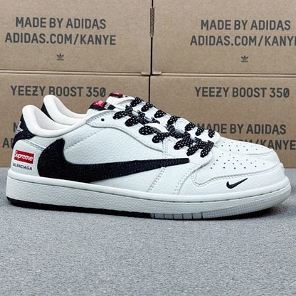 AJ1 Low White And Black