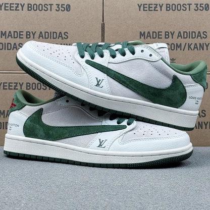 AJ1 Low x LV Green