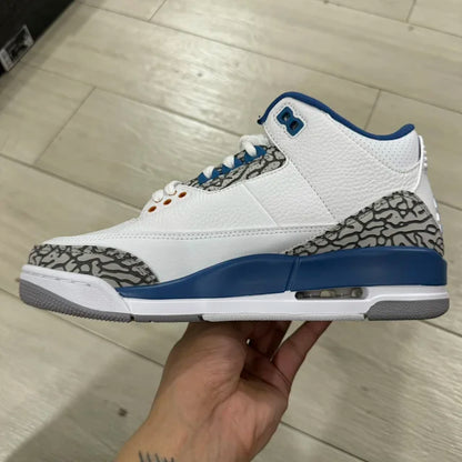AJ3 White and True Blue