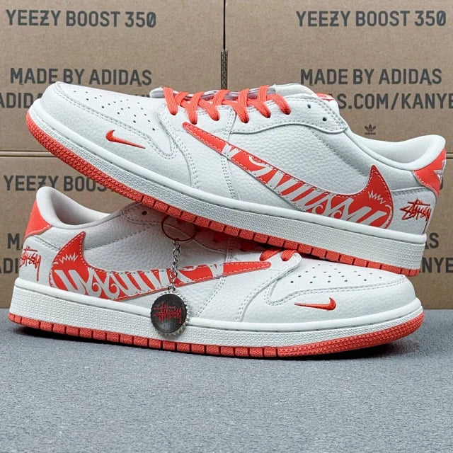 AJ1 Low x Stussy Orange