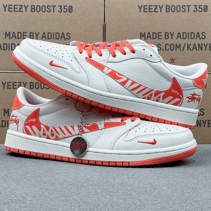AJ1 Low x Stussy Orange