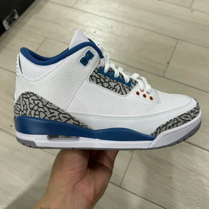 AJ3 White and True Blue