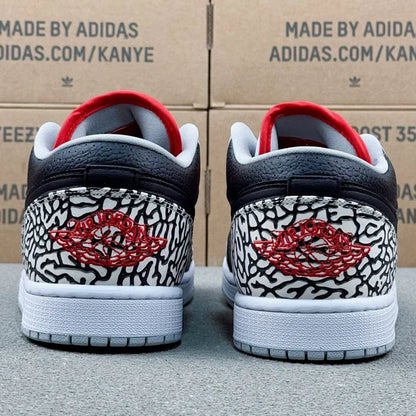 AJ1 Low Black Cement