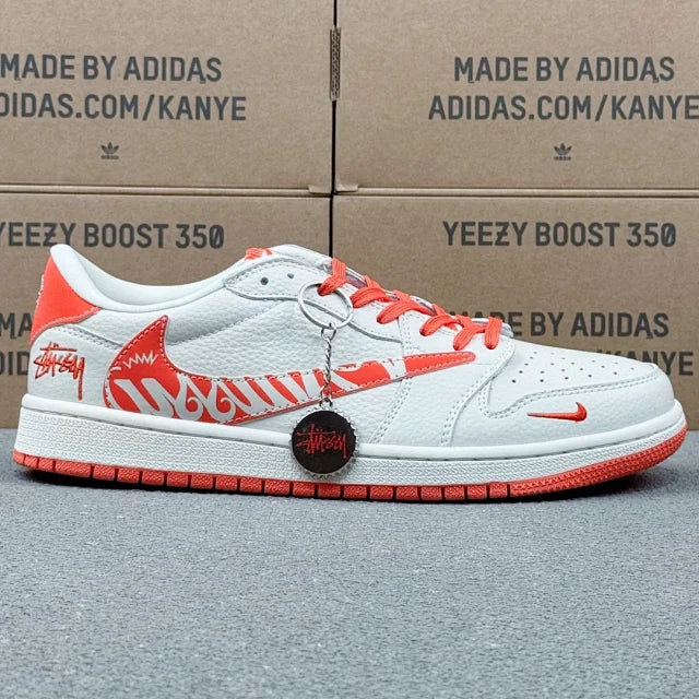 AJ1 Low x Stussy Orange