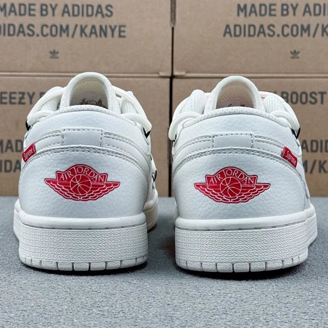 AJ1 Low x White Supreme