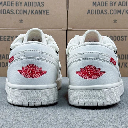 AJ1 Low x White Supreme