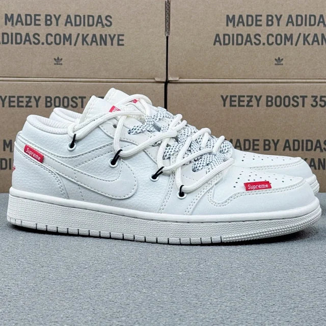 AJ1 Low x White Supreme