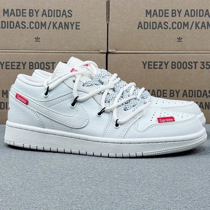 AJ1 Low x White Supreme