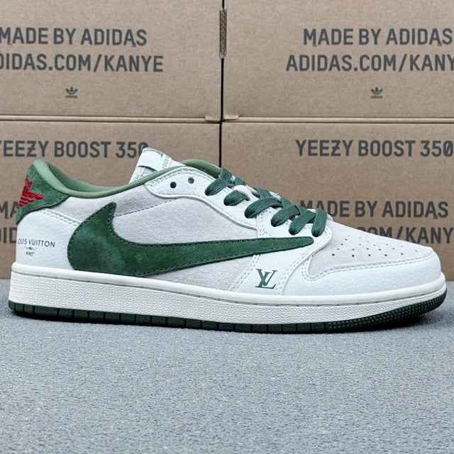 AJ1 Low x LV Green