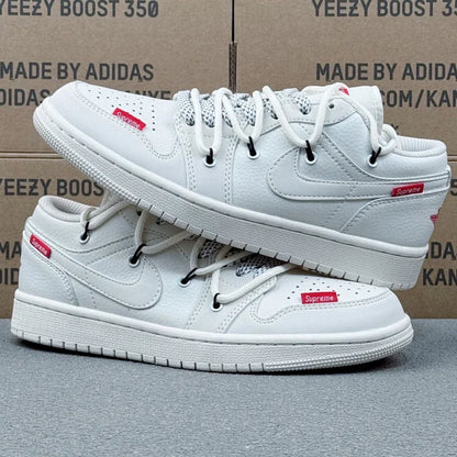 AJ1 Low x White Supreme