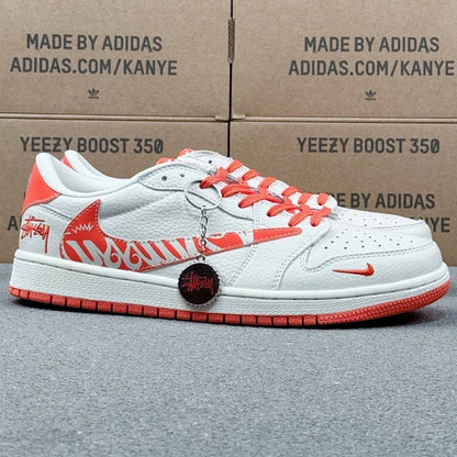AJ1 Low x Stussy Orange
