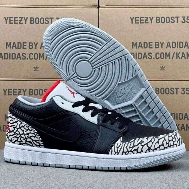 AJ1 Low Black Cement