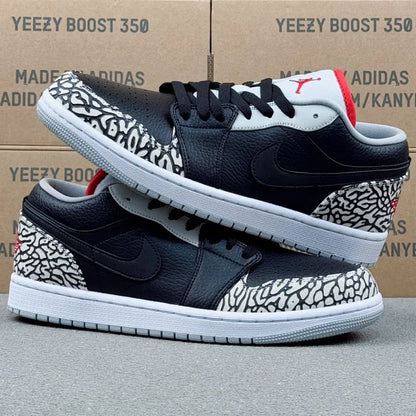AJ1 Low Black Cement
