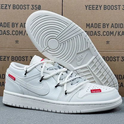 AJ1 Low x White Supreme